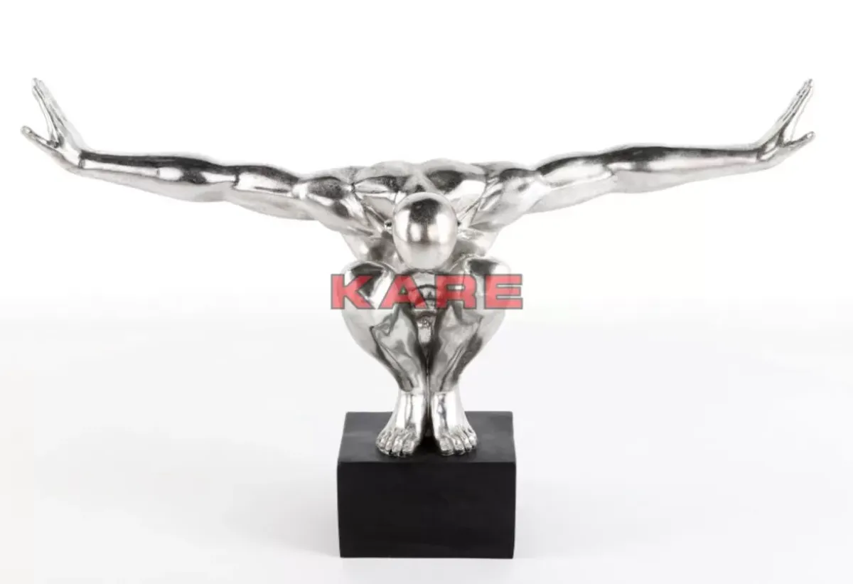 Deko Objekt Athlete Xl Silber Deko & Geschenkartikel