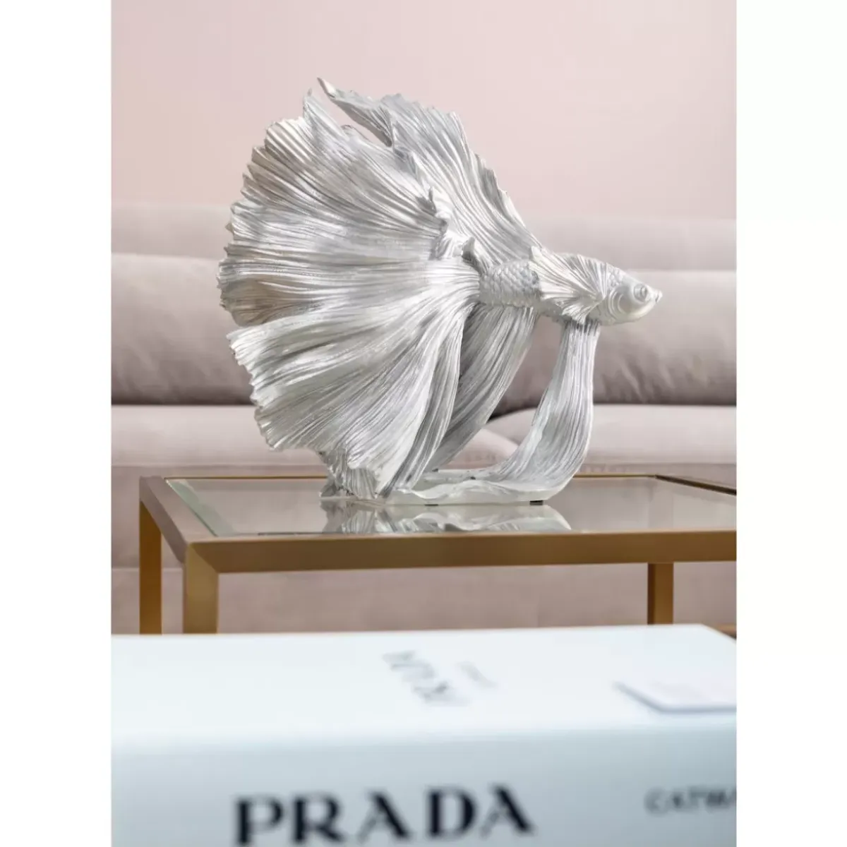 Online Deko Objekt Betta Fish Silber Klein Deko & Geschenkartikel