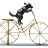 Deko Objekt Dog With Bicycle Deko & Geschenkartikel