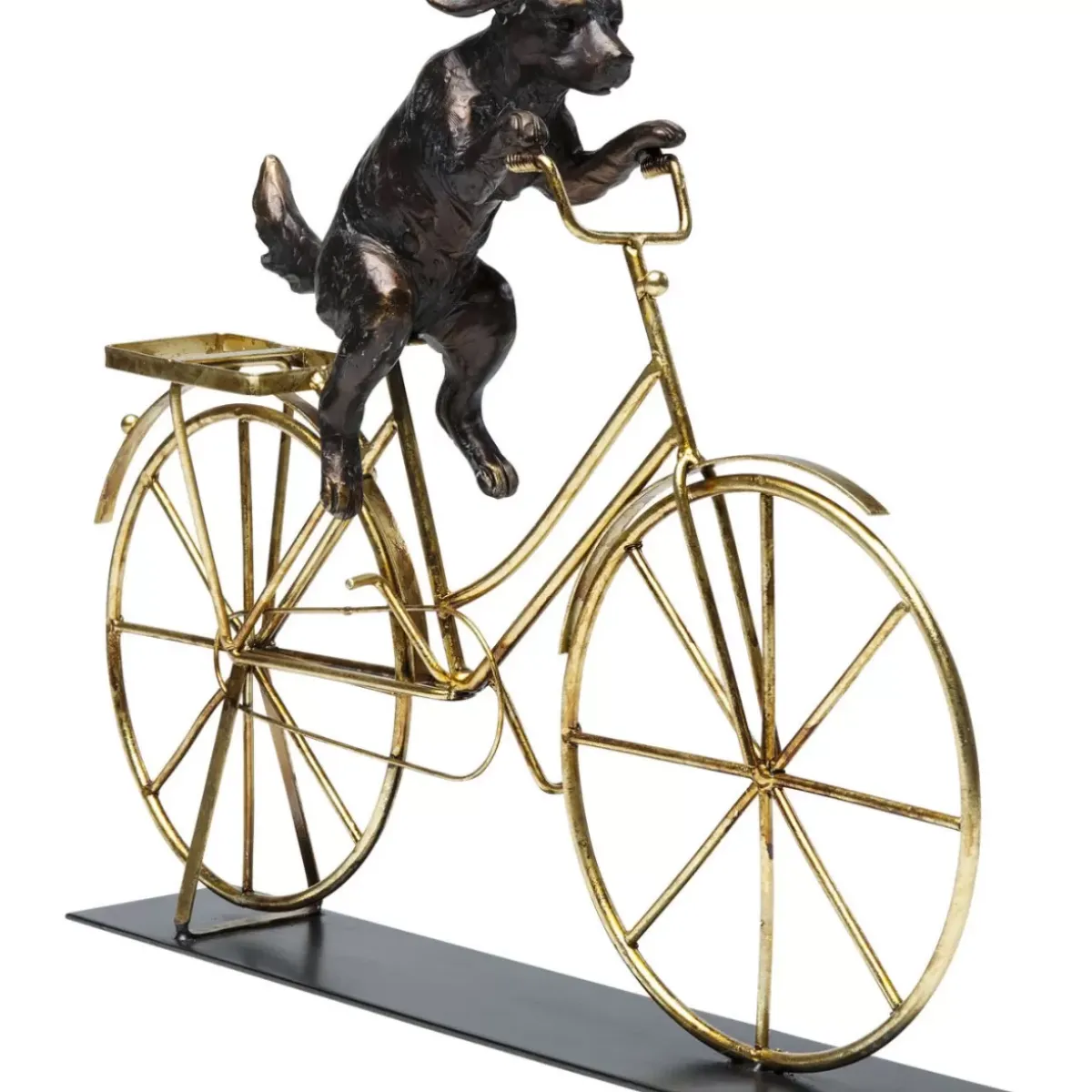 Deko Objekt Dog With Bicycle Deko & Geschenkartikel