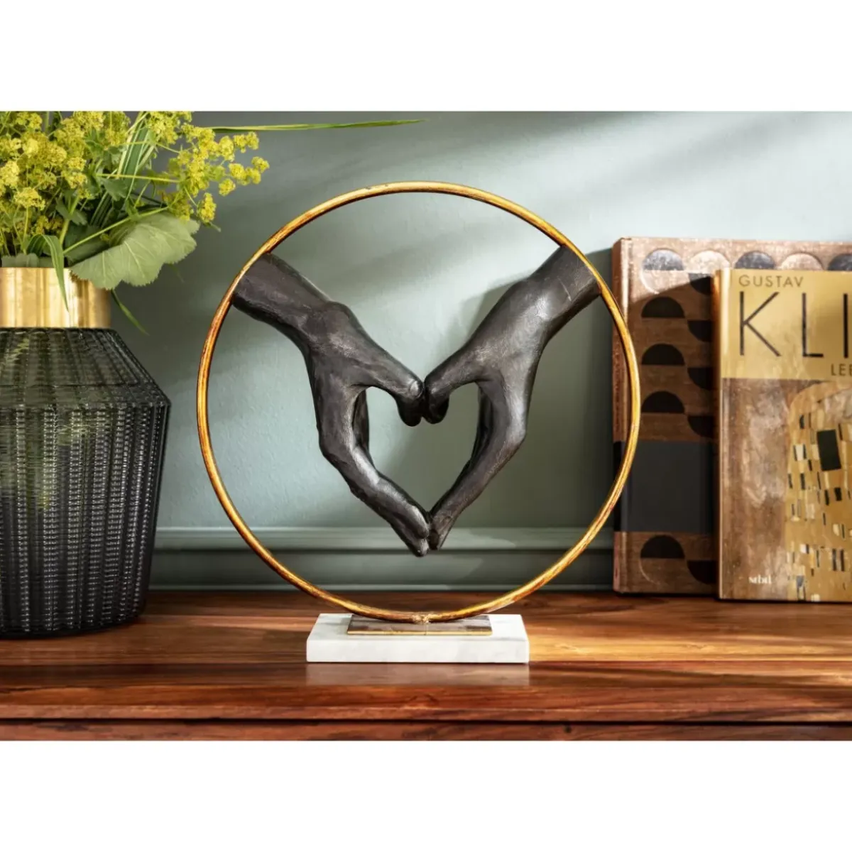 Clearance Deko Objekt Elements Heart Hand 33,5Cm Deko & Geschenkartikel
