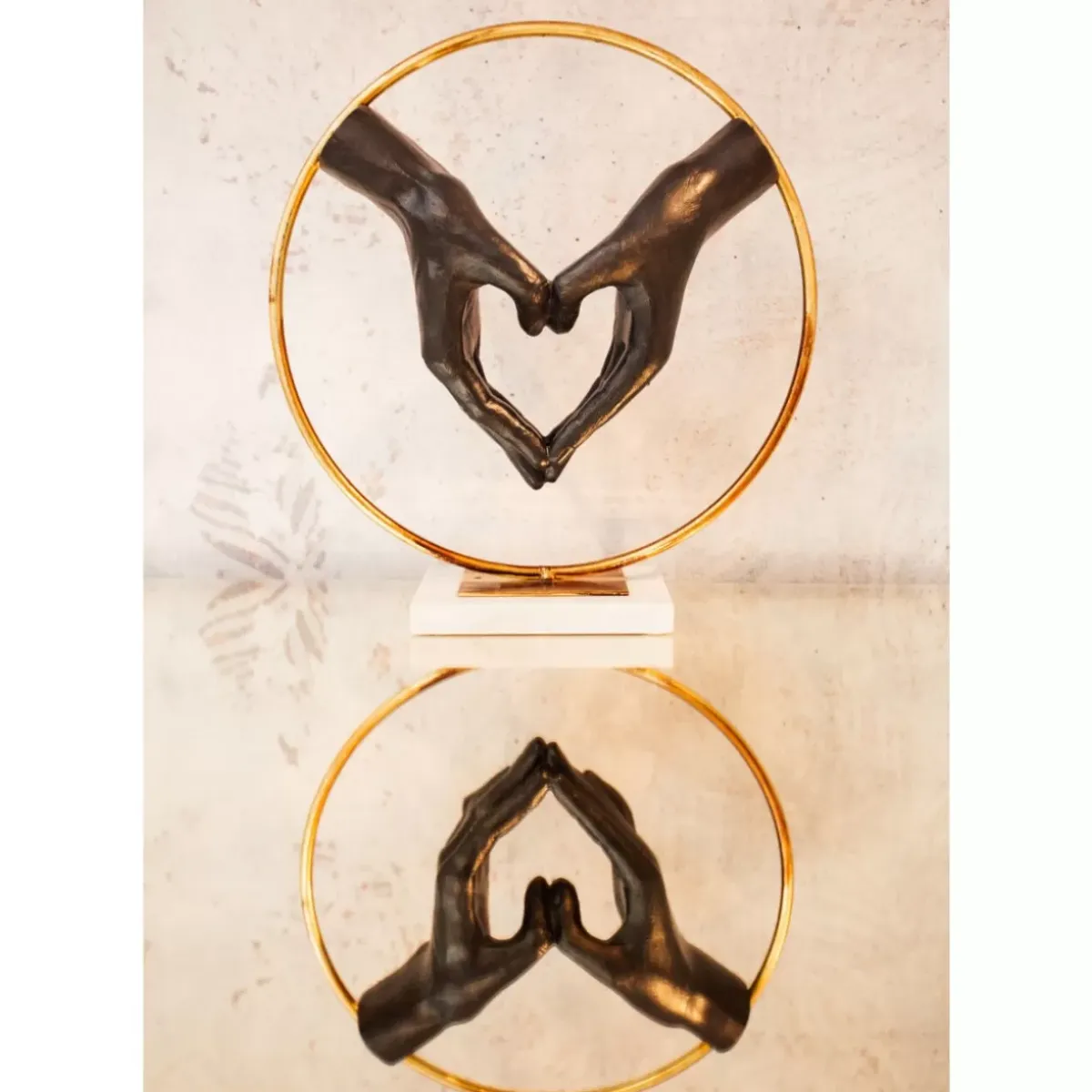 Clearance Deko Objekt Elements Heart Hand 33,5Cm Deko & Geschenkartikel