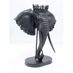 Sale Deko Objekt Elephant Royal Schwarz 57Cm Deko & Geschenkartikel