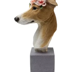 Hot Deko Objekt Fiori Greyhound 47Cm Deko & Geschenkartikel