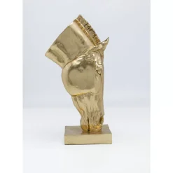 Outlet Deko Objekt Horse Face Gold 57Cm Deko & Geschenkartikel