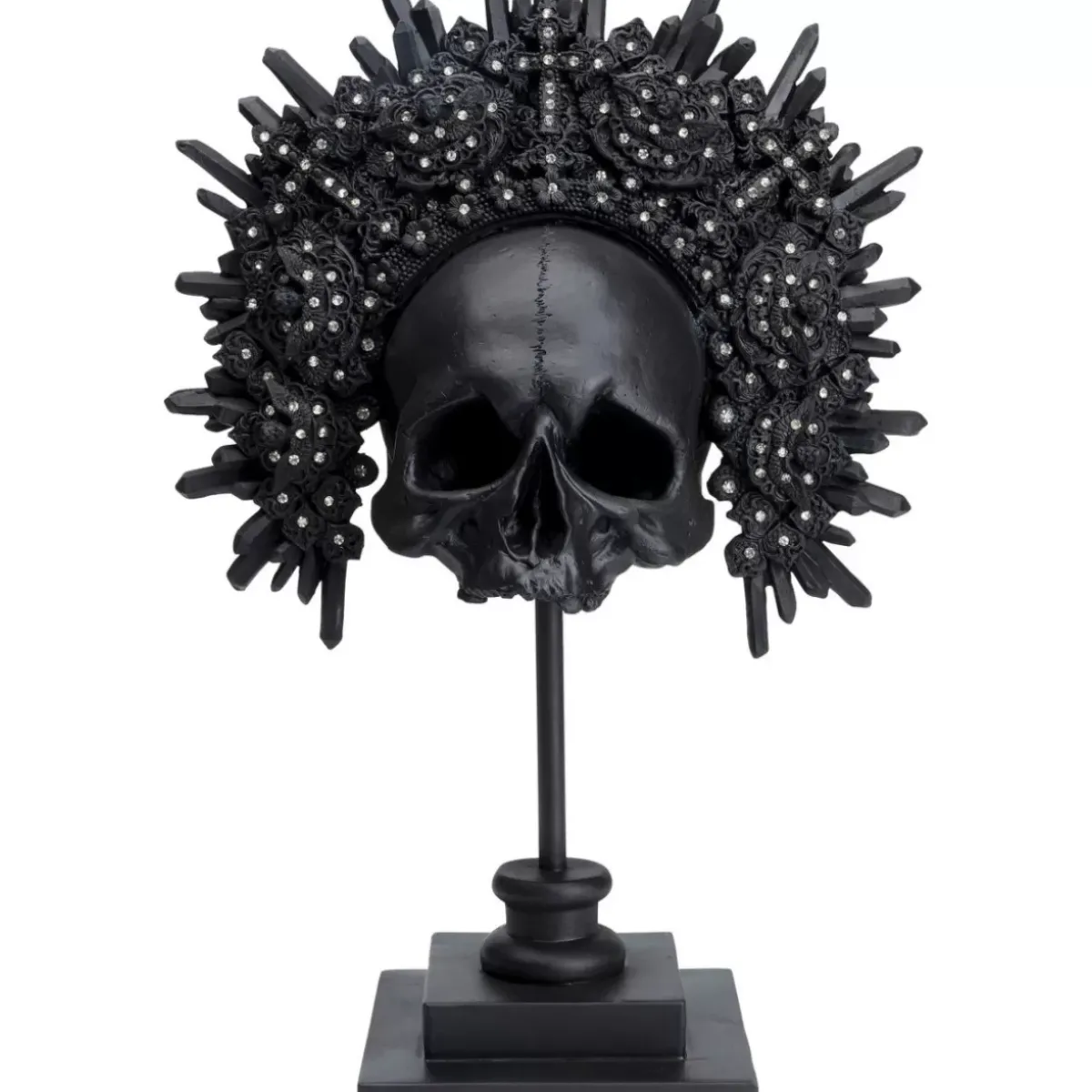 Discount Deko Objekt King Skull Schwarz Deko & Geschenkartikel