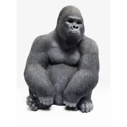 New Deko Objekt Monkey Gorilla Side Medium Schwarz Deko & Geschenkartikel