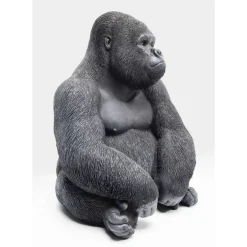New Deko Objekt Monkey Gorilla Side Medium Schwarz Deko & Geschenkartikel