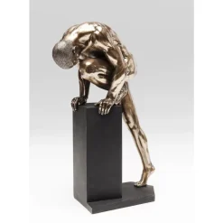 Clearance Deko Objekt Nude Man Stand Bronze 35Cm Deko & Geschenkartikel