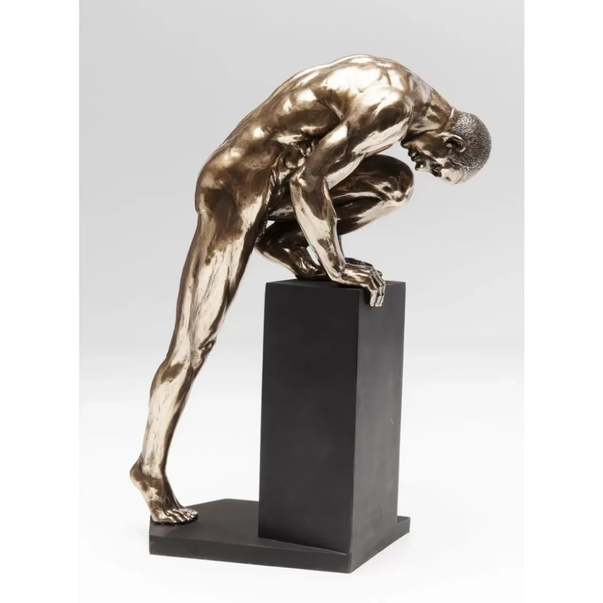 Clearance Deko Objekt Nude Man Stand Bronze 35Cm Deko & Geschenkartikel