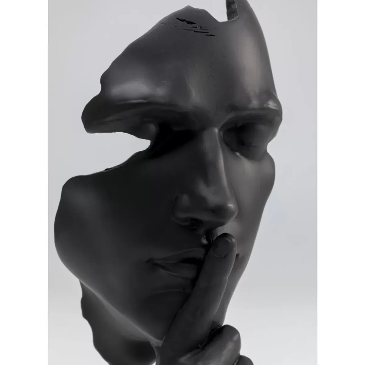 Best Deko Objekt Quiet Face Schwarz 31Cm Deko & Geschenkartikel