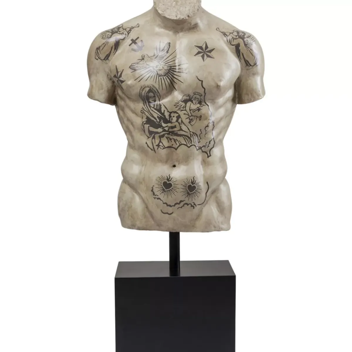 Deko Objekt Torso Tattoo Deko & Geschenkartikel