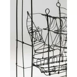 Hot Deko Objekt Wire Sail Boat 28Cm Deko & Geschenkartikel