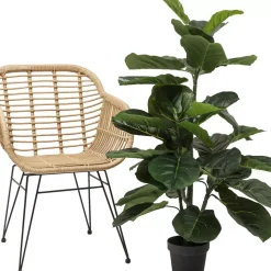 Hot Deko Pflanze Fiddle Leaf 120Cm Deko & Geschenkartikel