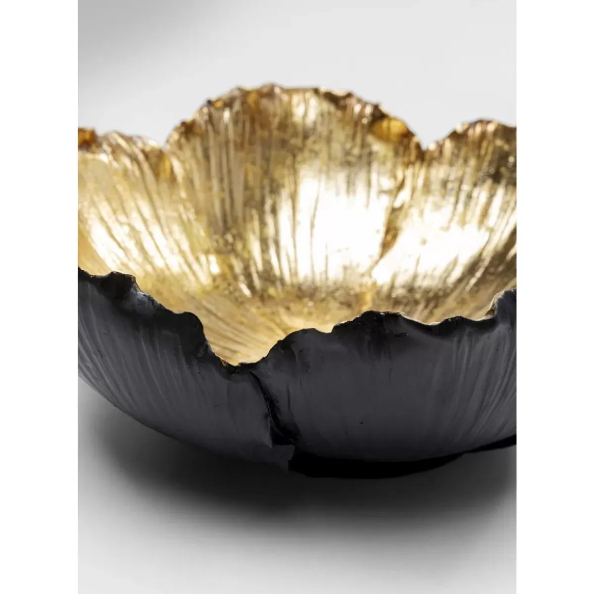 Clearance Deko Schale Flower Bloom Schwarz Gold O25Cm Deko & Geschenkartikel