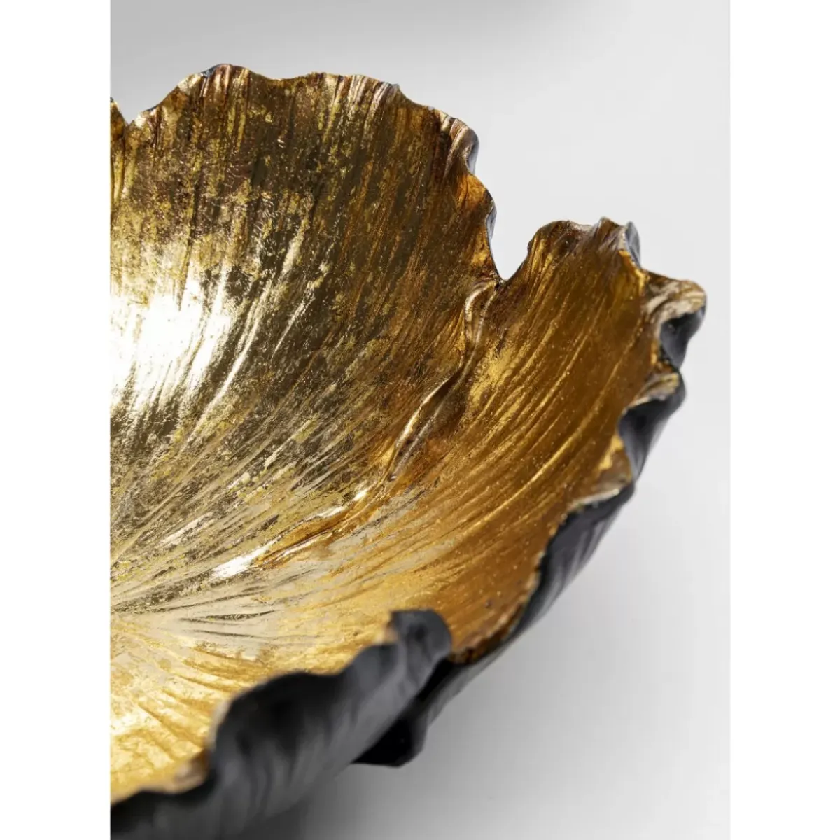 Clearance Deko Schale Flower Bloom Schwarz Gold O25Cm Deko & Geschenkartikel