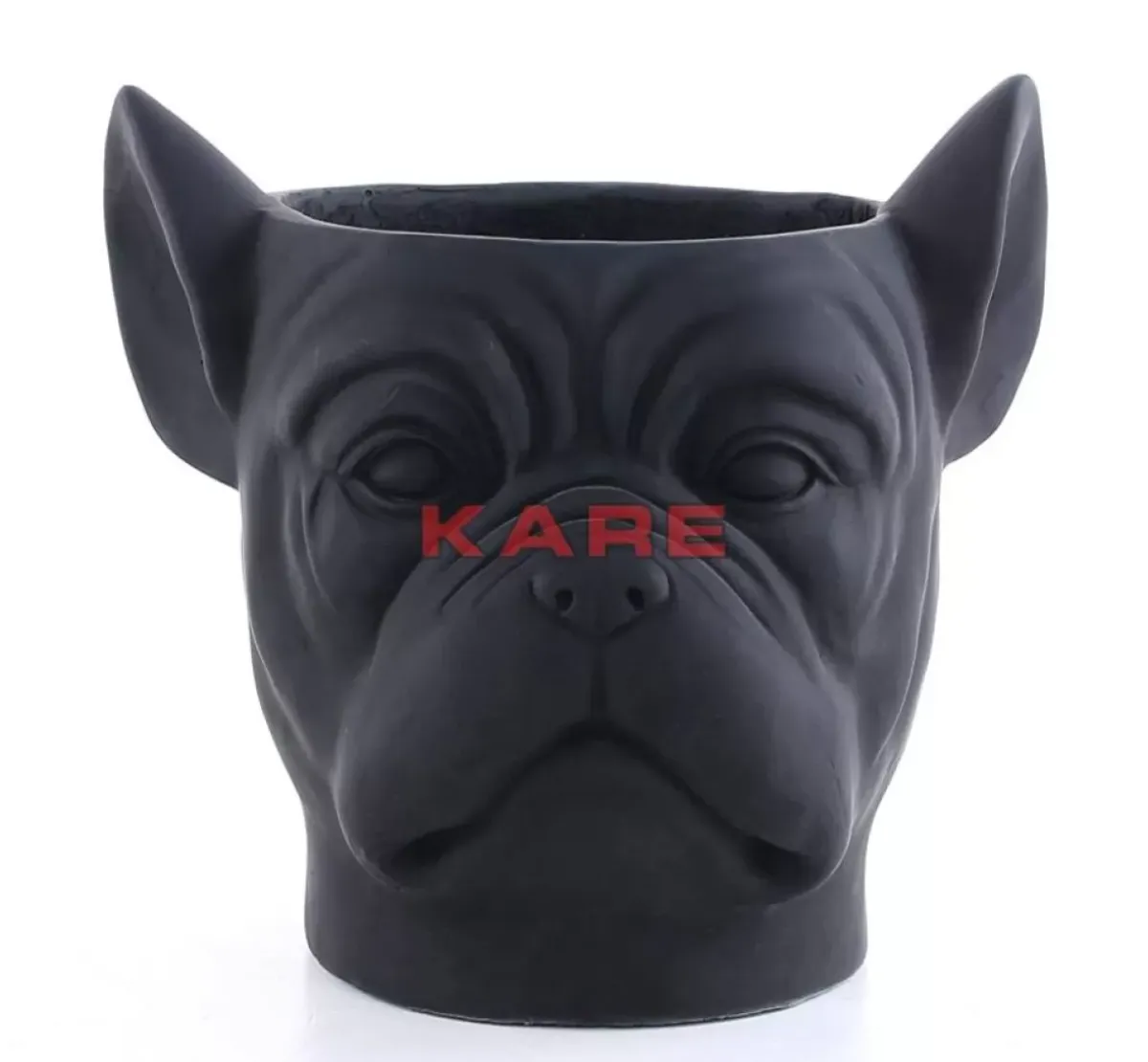 Clearance Deko Ubertopf Bulldog Schwarz Aufbewahrung & Ordnung