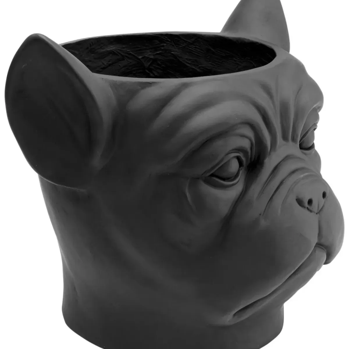 Clearance Deko Ubertopf Bulldog Schwarz Aufbewahrung & Ordnung