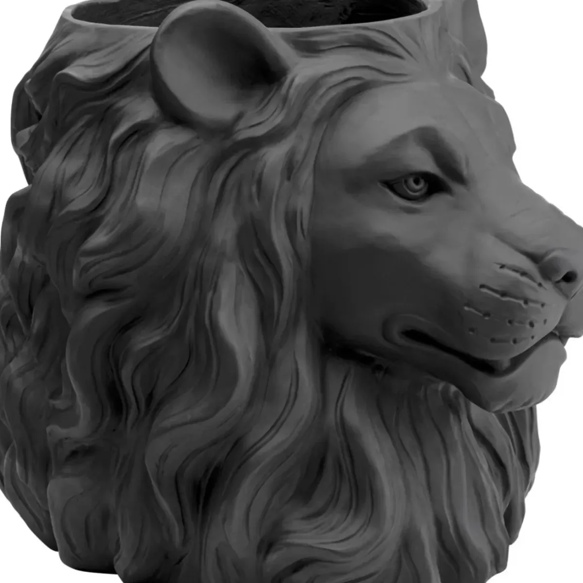 Deko Ubertopf Lion Schwarz Aufbewahrung & Ordnung