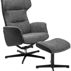Outlet Drehsessel Mit Hocker Ohio Salt And Pepper Sessel