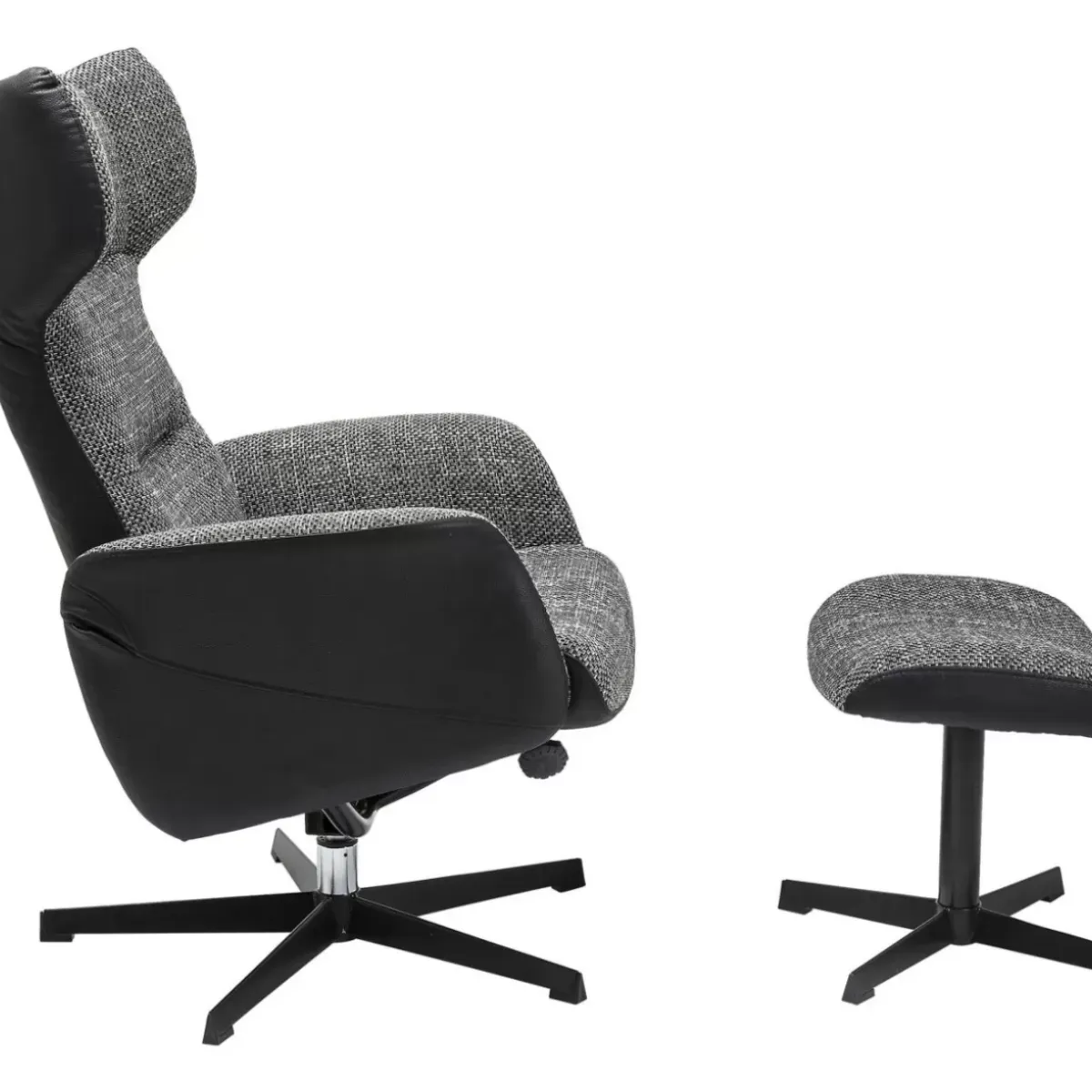 Outlet Drehsessel Mit Hocker Ohio Salt And Pepper Sessel