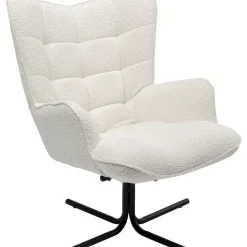 Outlet Drehsessel Oscar Boucle Creme Sessel