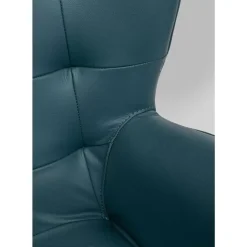 Online Drehsessel Oscar Leder Blau Sessel