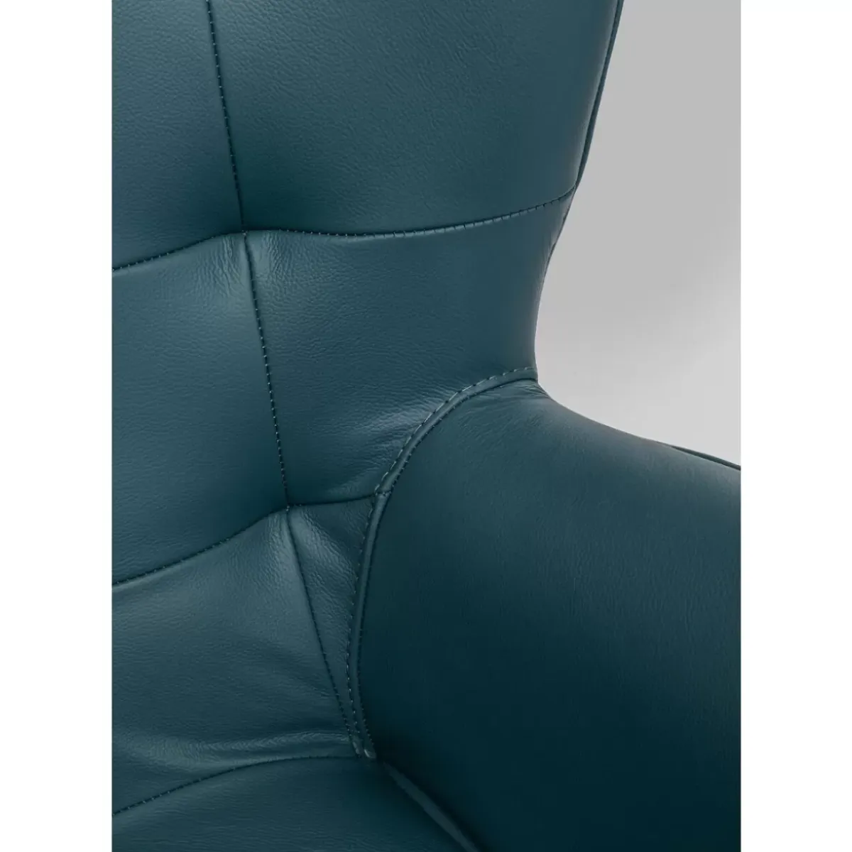 Online Drehsessel Oscar Leder Blau Sessel