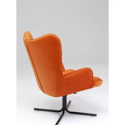 Online Drehsessel Oscar Velvet Orange Sessel