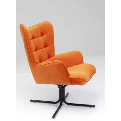 Online Drehsessel Oscar Velvet Orange Sessel