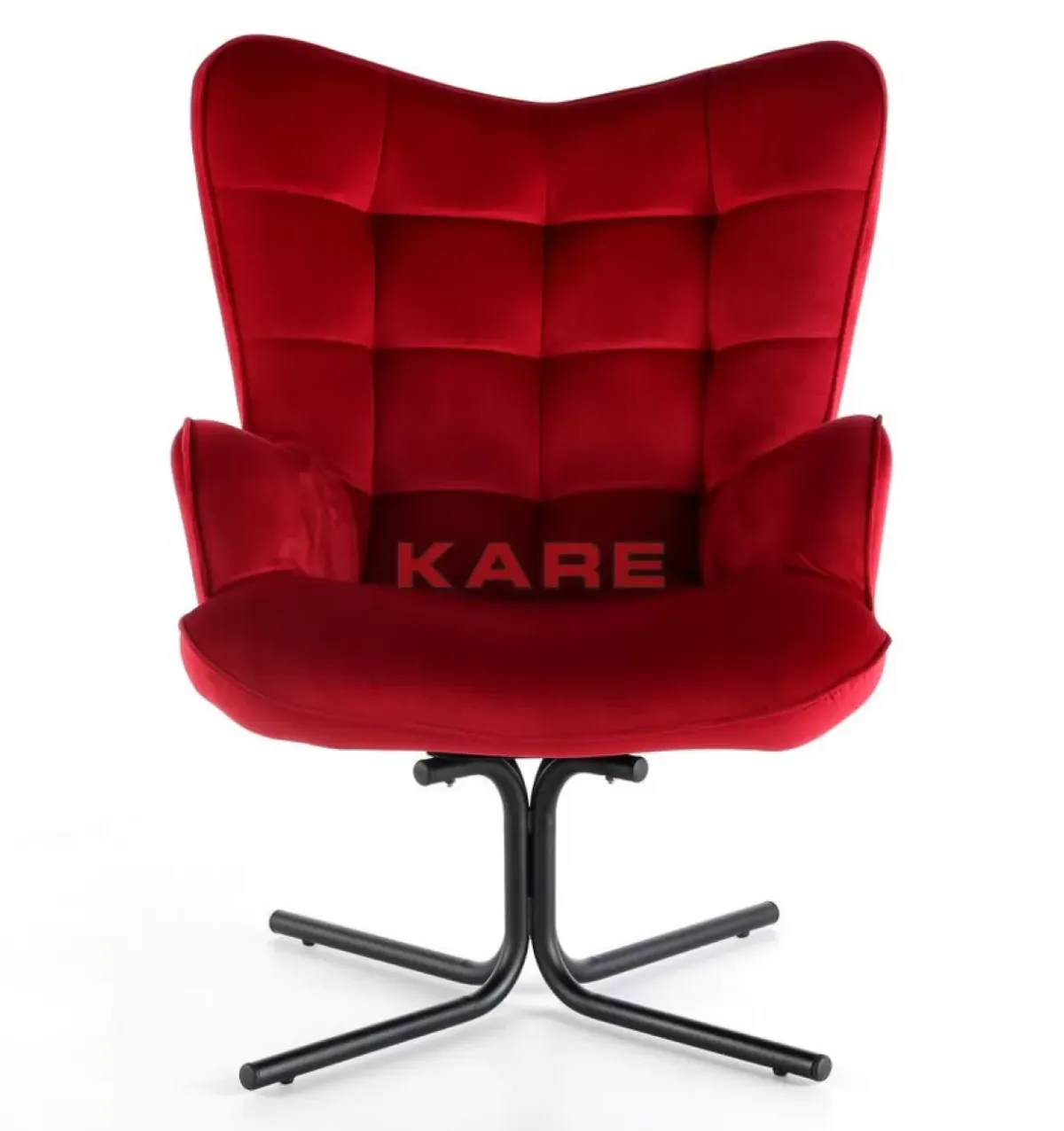 Drehsessel Oscar Velvet Rot Sessel