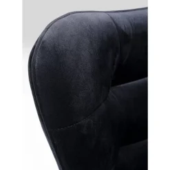Online Drehsessel Oscar Velvet Schwarz Sessel