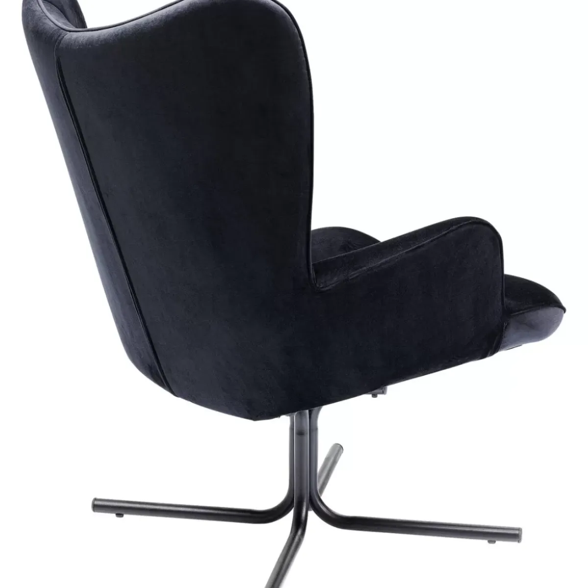 Online Drehsessel Oscar Velvet Schwarz Sessel