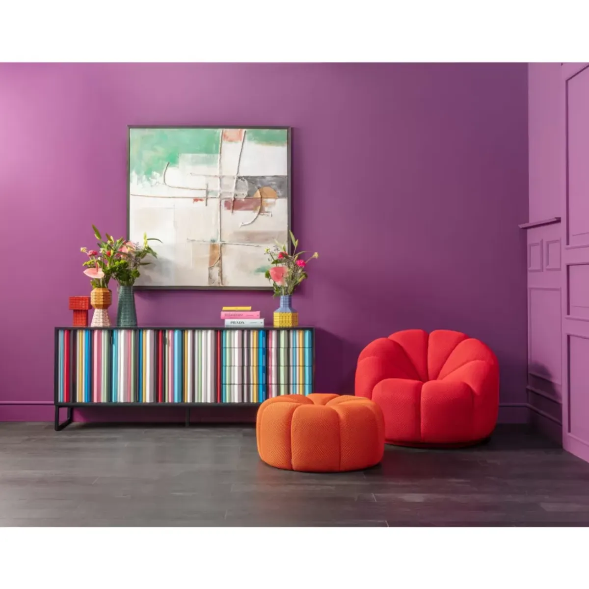 Online Drehsessel Peppo Lounge Rot Sessel