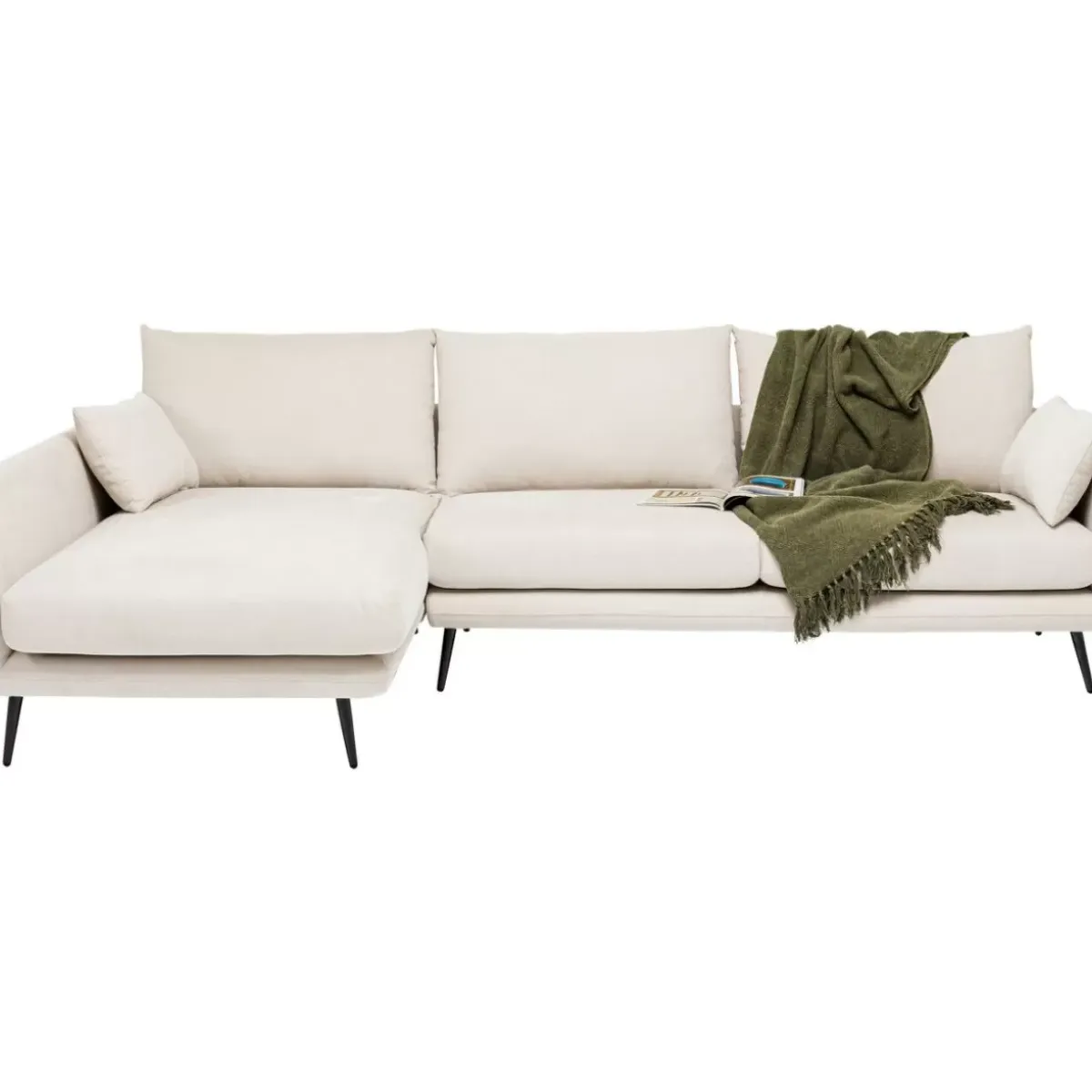 Clearance Ecksofa Amalfi Links Creme 275Cm Sofas & Couches