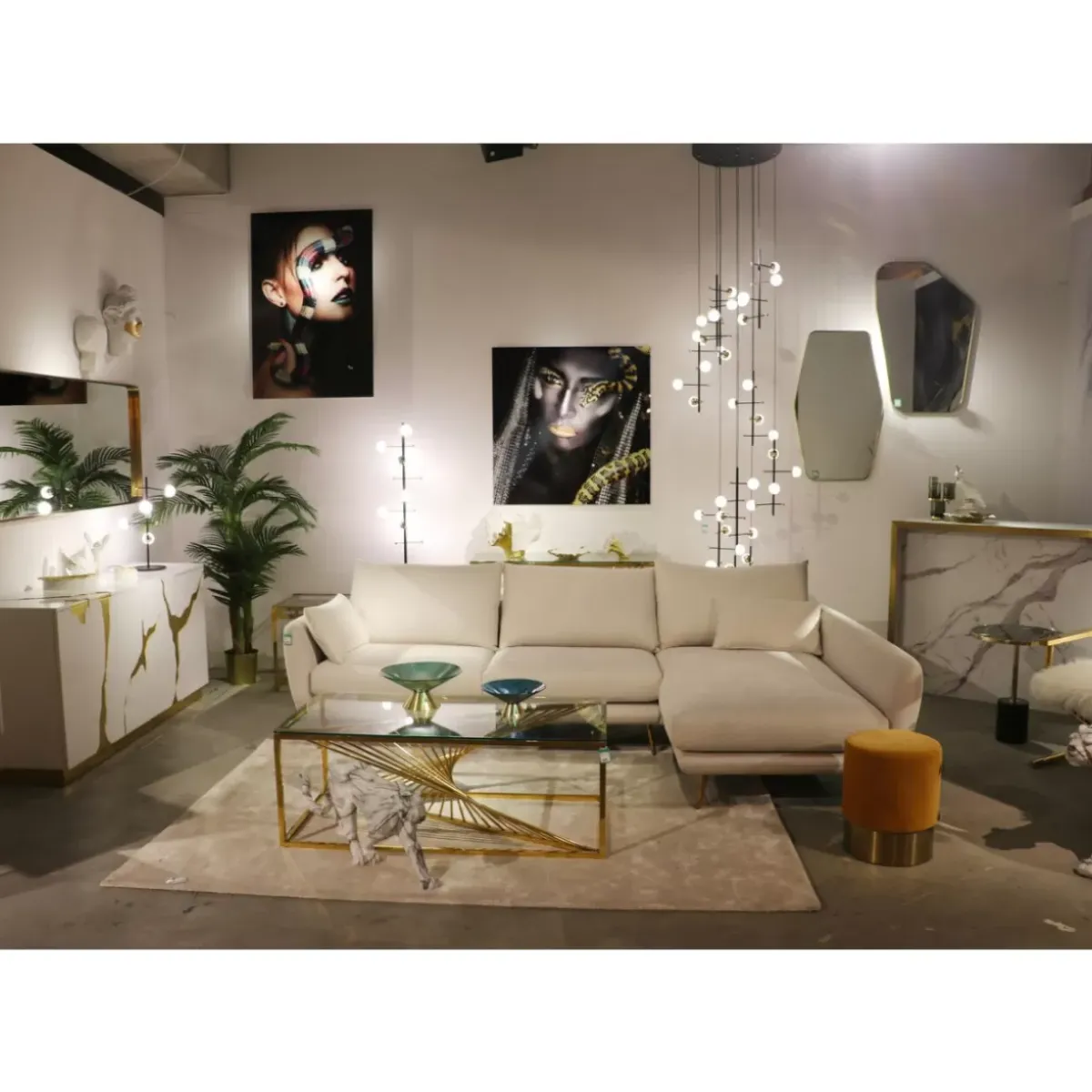 Outlet Ecksofa Amalfi Rechts Creme 275Cm Sofas & Couches