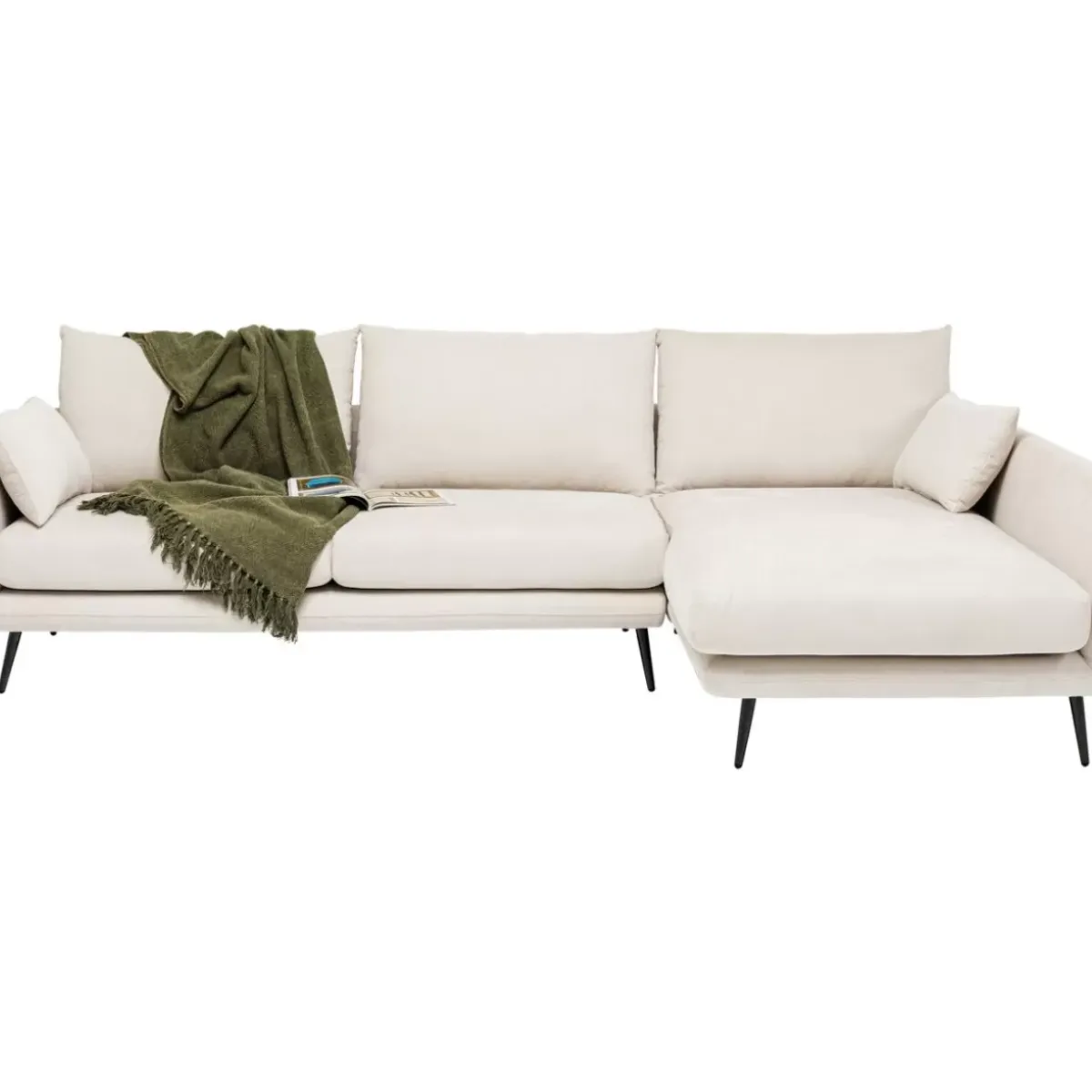 Outlet Ecksofa Amalfi Rechts Creme 275Cm Sofas & Couches