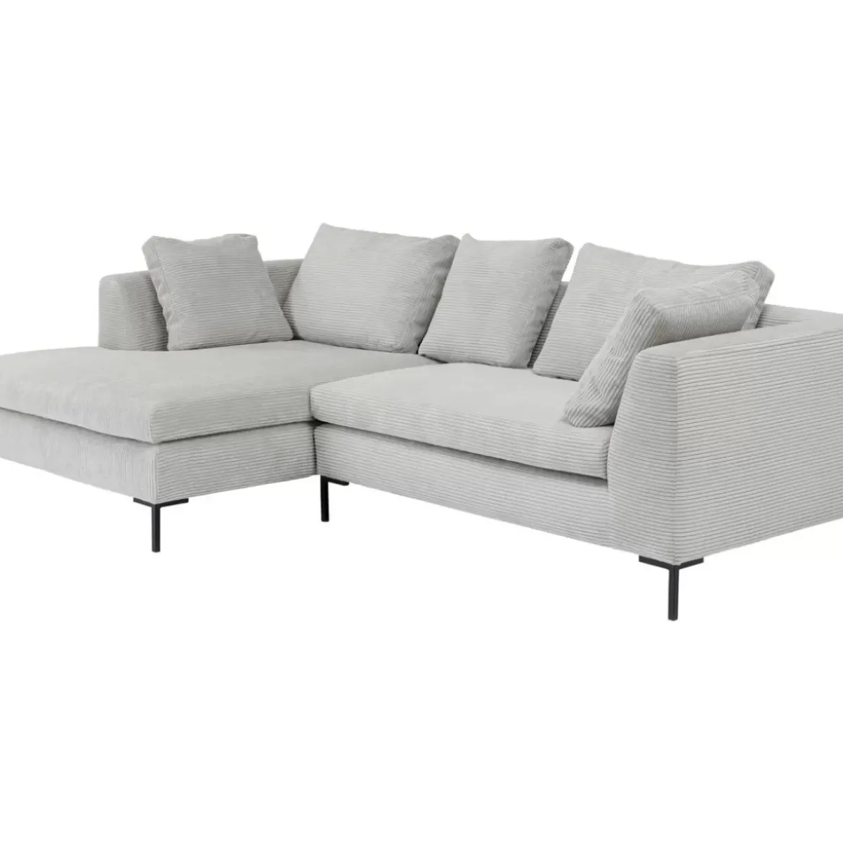 Ecksofa Gianni Cord Grau Links Sofas & Couches