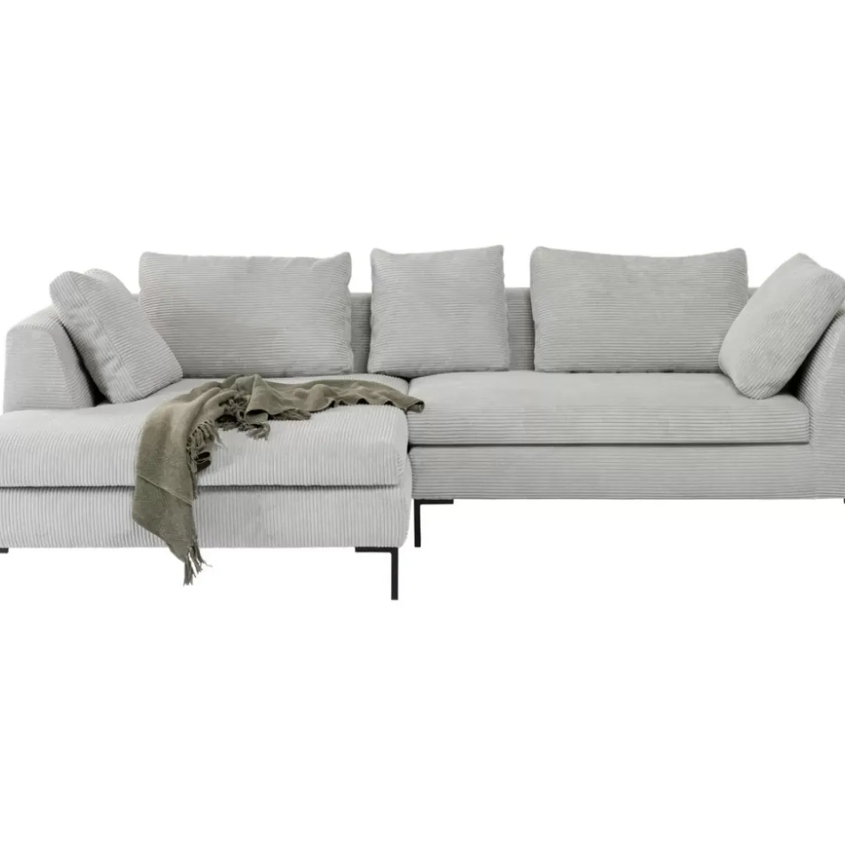 Ecksofa Gianni Cord Grau Links Sofas & Couches