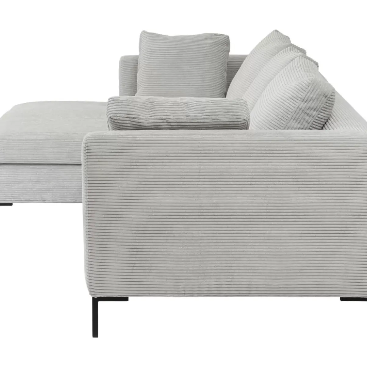 Ecksofa Gianni Cord Grau Links Sofas & Couches