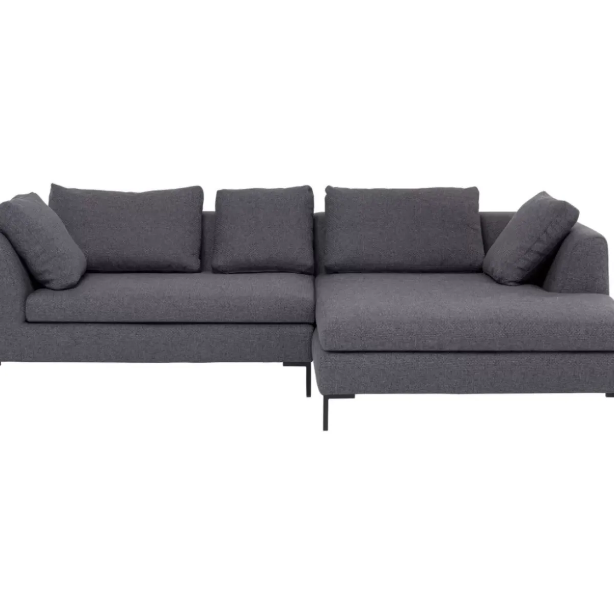 Outlet Ecksofa Gianni Dolce Dunkelgrau Rechts Sofas & Couches
