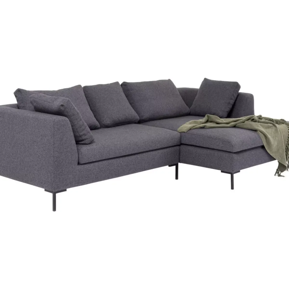 Outlet Ecksofa Gianni Dolce Dunkelgrau Rechts Sofas & Couches