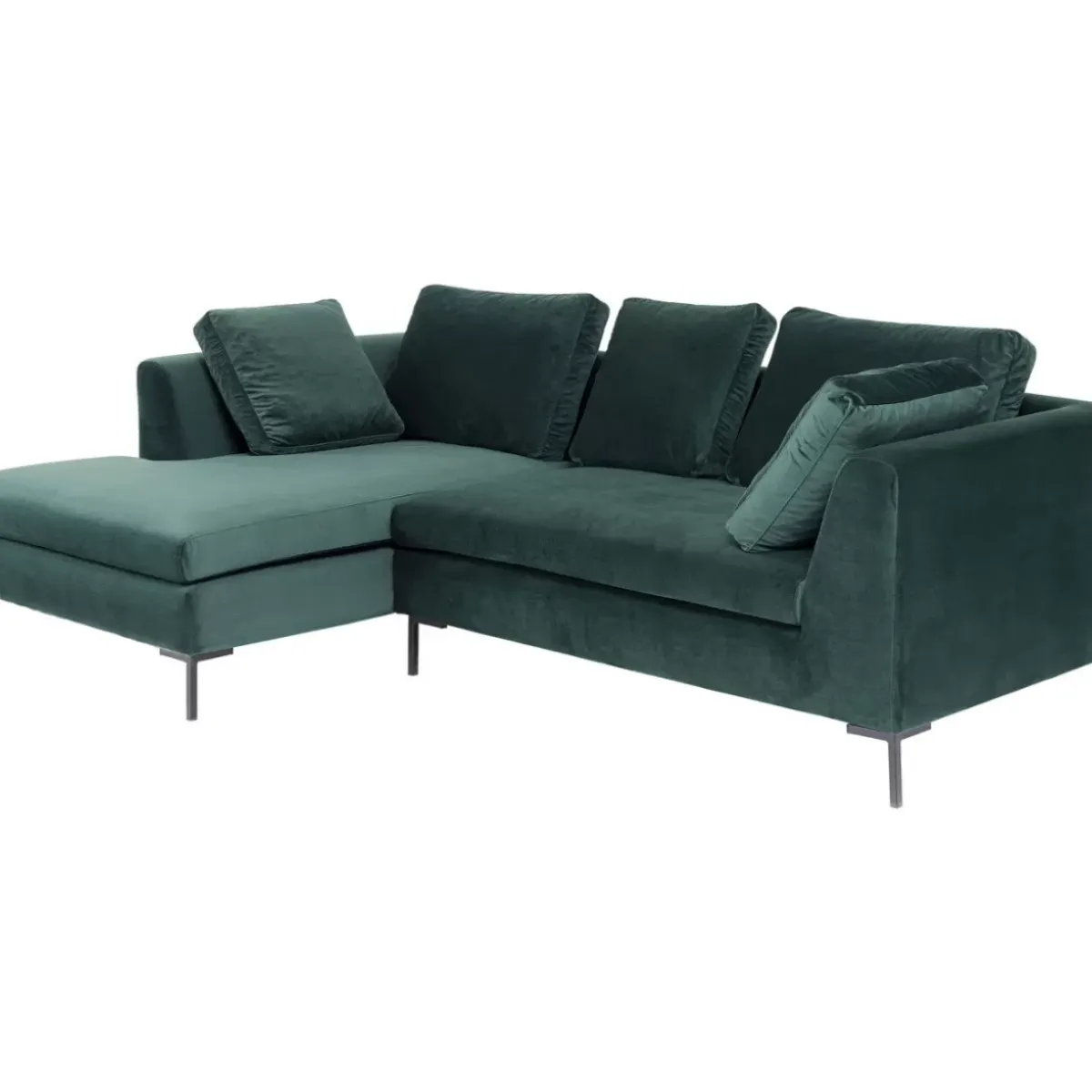 Sale Ecksofa Gianni Small Velvet Dunkelgrun Links Sofas & Couches