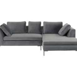 New Ecksofa Gianni Small Velvet Grau Rechts Sofas & Couches