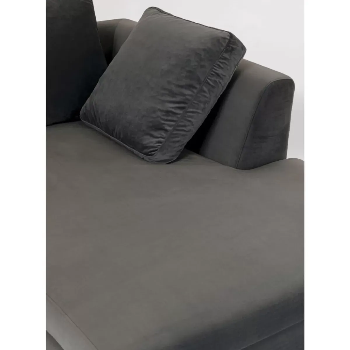 New Ecksofa Gianni Small Velvet Grau Rechts Sofas & Couches
