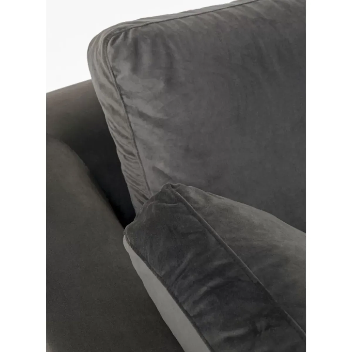 New Ecksofa Gianni Small Velvet Grau Rechts Sofas & Couches