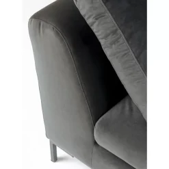 New Ecksofa Gianni Small Velvet Grau Rechts Sofas & Couches