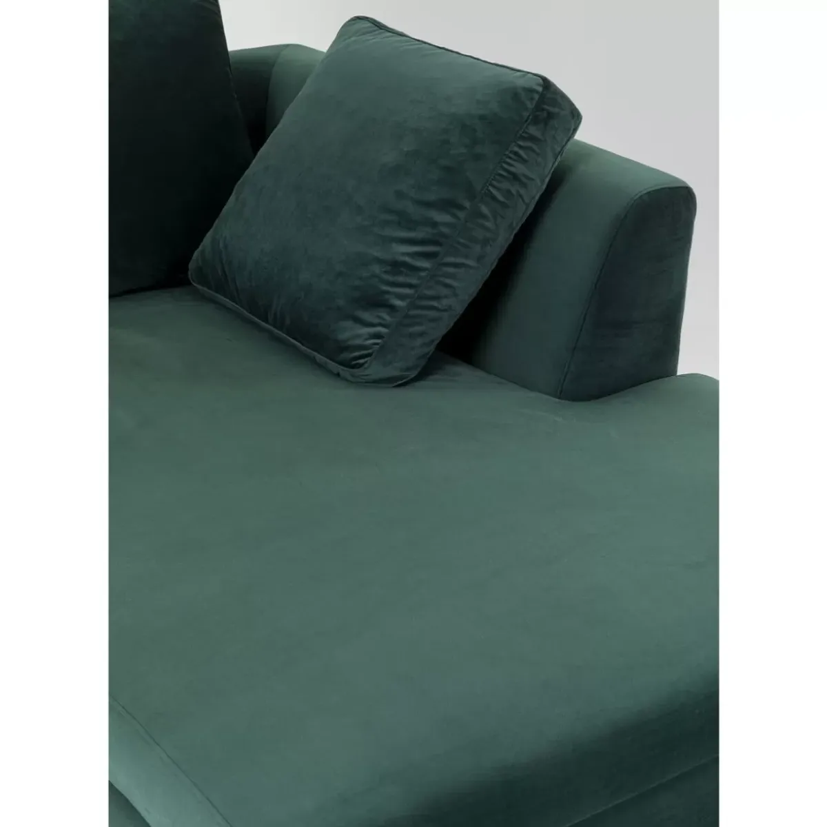 Discount Ecksofa Gianni Small Velvet Dunkelgrun Rechts Sofas & Couches
