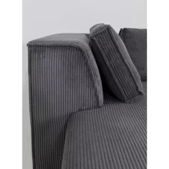 Clearance Ecksofa Infinity Ottomane Cord Grau Links Sofas & Couches
