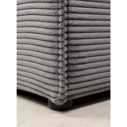 Clearance Ecksofa Infinity Ottomane Cord Grau Links Sofas & Couches